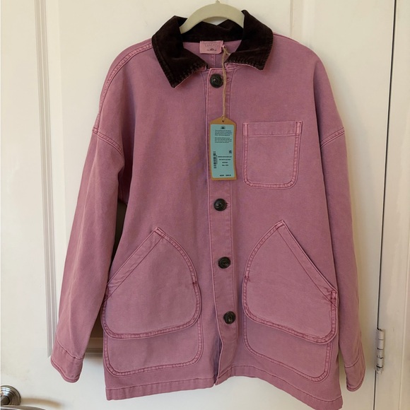 NWT Faherty Sunwashed Canvas Barn Jacket - Nostalgia Rose XS/S - Picture 3 of 7
